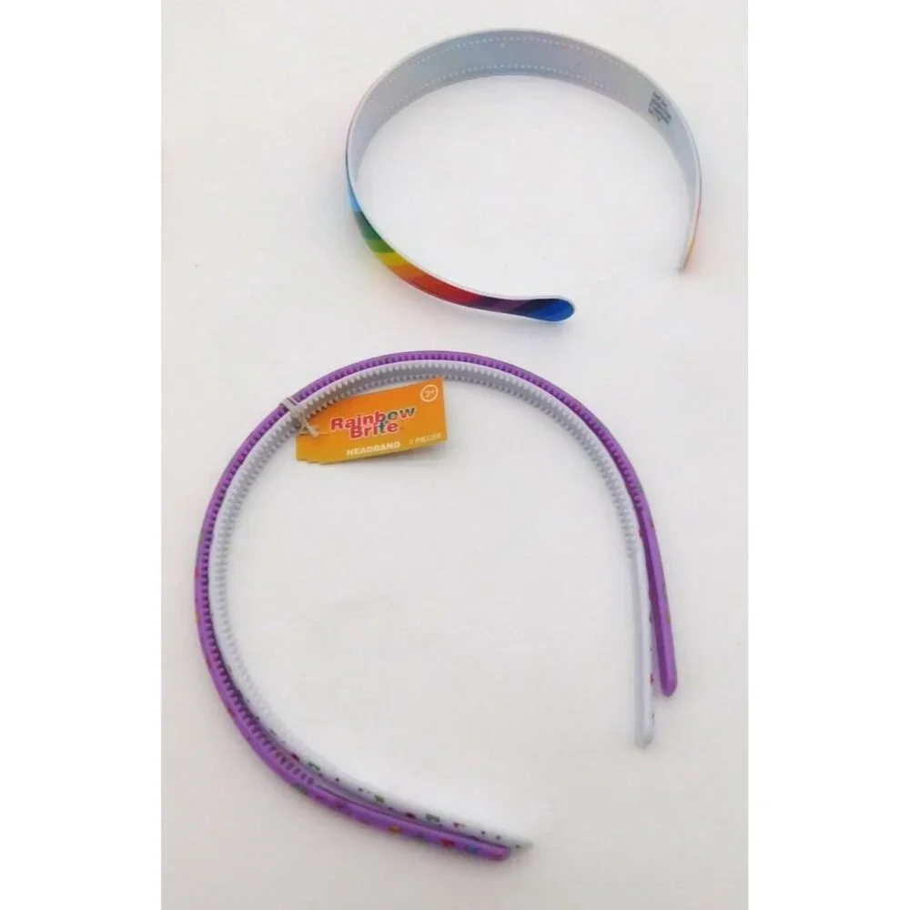 Lot of Rainbow Brite Girls Hair Accessories Headbands Headwraps Colorful 2010